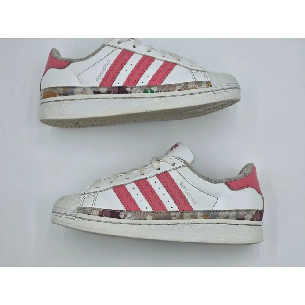 Adidas Superstar Her Studio London White Hazy Rose Kids Size 2 - Picture 3 of 8